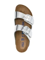Birkenstock Arizona Birko-Flor - Electric Metallic Silver - Image 4