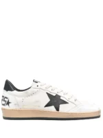 Golden Goose Ball-Star Low White Nappa Black Star