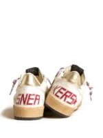 Golden Goose Ball Star in nappa leather blue suede star platinum - Image 4