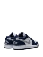 Jordan 1 Low Midnight Navy Wolf Grey - Image 3