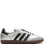 Adidas Samba OG Silver Metallic Black Gum