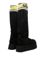 UGG Classic Sweater Letter Boot Black - Image 2