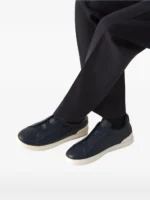 Zegna BLUE TRIPLE STITCH SECONDSKIN SNEAKERS - Image 6