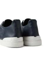 Zegna BLUE TRIPLE STITCH SECONDSKIN SNEAKERS - Image 5