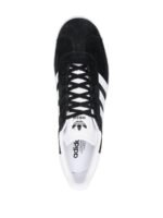 Adidas Gazelle Core Black Cloud White Gold Metallic (PS) - Image 4