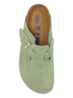 Birkenstock Boston Soft Footbed Suede Faded Khaki - Image 4