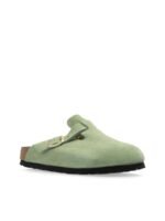 Birkenstock Boston Soft Footbed Suede Faded Khaki - Image 2