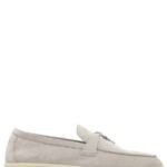 Loro Piana Summer Charms Walk Loafer Suede Pearl Grey
