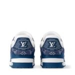 Louis Vuitton LV Trainer Monogram Denim White Blue - Image 6
