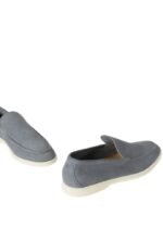 Loro Piana Summer Walk Loafer Suede Frozen Blue - Image 5