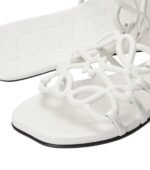 Loewe Petal Anagram slide white in soft calfskin - Image 4
