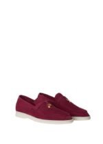 Loro Piana Summer Charms Walk Loafer Suede Bright Amaranth - Image 2