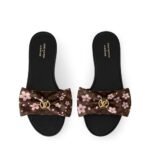 Louis Vuittonx x TM Lily Flat Mule Black - Image 3