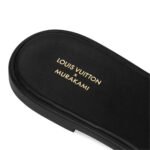 Louis Vuittonx x TM Lily Flat Mule Black - Image 4