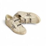 Golden Goose Old School ith silver glitter star and ice-gray suede tongue - Image 2