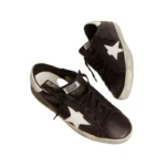 Golden Goose Super-Star – Black White Leather - Image 2