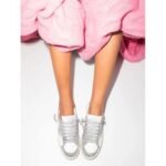 Golden Goose Baskets Stardan Cuir – Blanc Glitter - Image 4