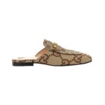 Gucci Canvas Princetown GG Slippers Beige Brown