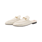 Gucci Canvas Princetown GG Slippers White Grey - Image 4