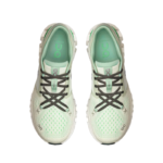 On Women's Cloud X 4 in Aloe/Honeydew Green - Image 4